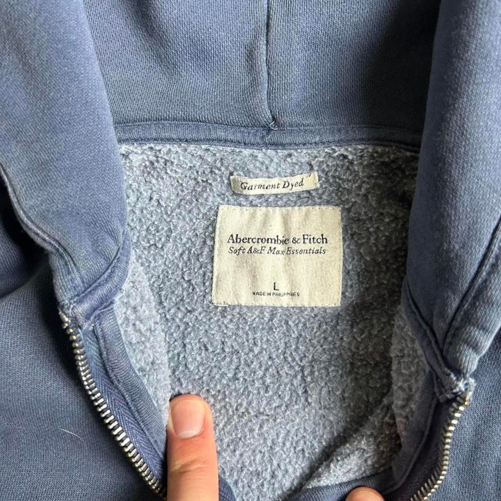 Blue Abercrombie &‎ Fitch Zip-Up Hoodie - Picture 2 of 2